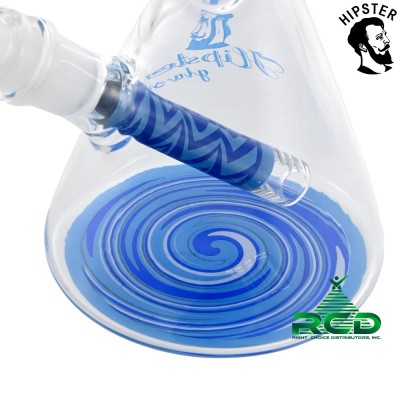 WATER PIPE BEAKER SWIRL PATTERN WP12109 1CT